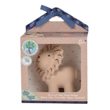 Lion Natural Organic Rubber Rattle, Teether & Bath Toy