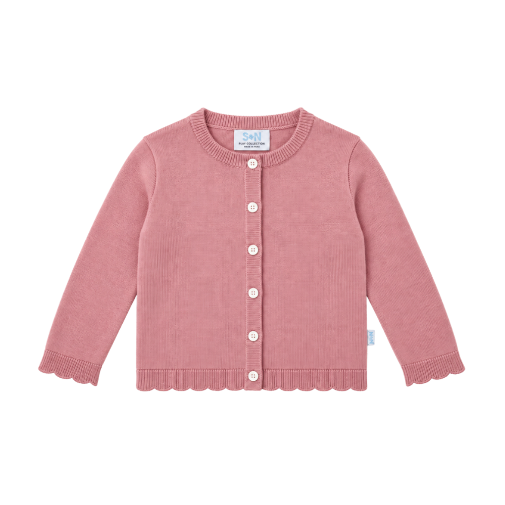 Baby Lucy Cardigan in Mauve