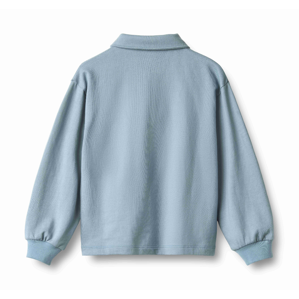 Mads Sweat Blouse in Faded Denim