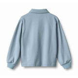 Mads Sweat Blouse in Faded Denim