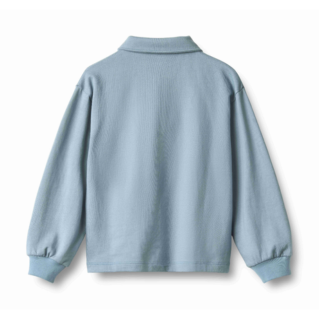 Mads Sweat Blouse in Faded Denim