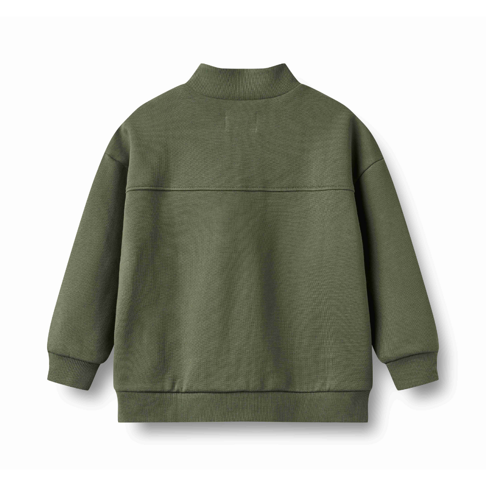 Matteo Half Zip Sweatshirt in Thyme