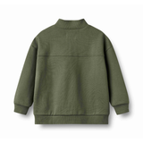 Matteo Half Zip Sweatshirt in Thyme