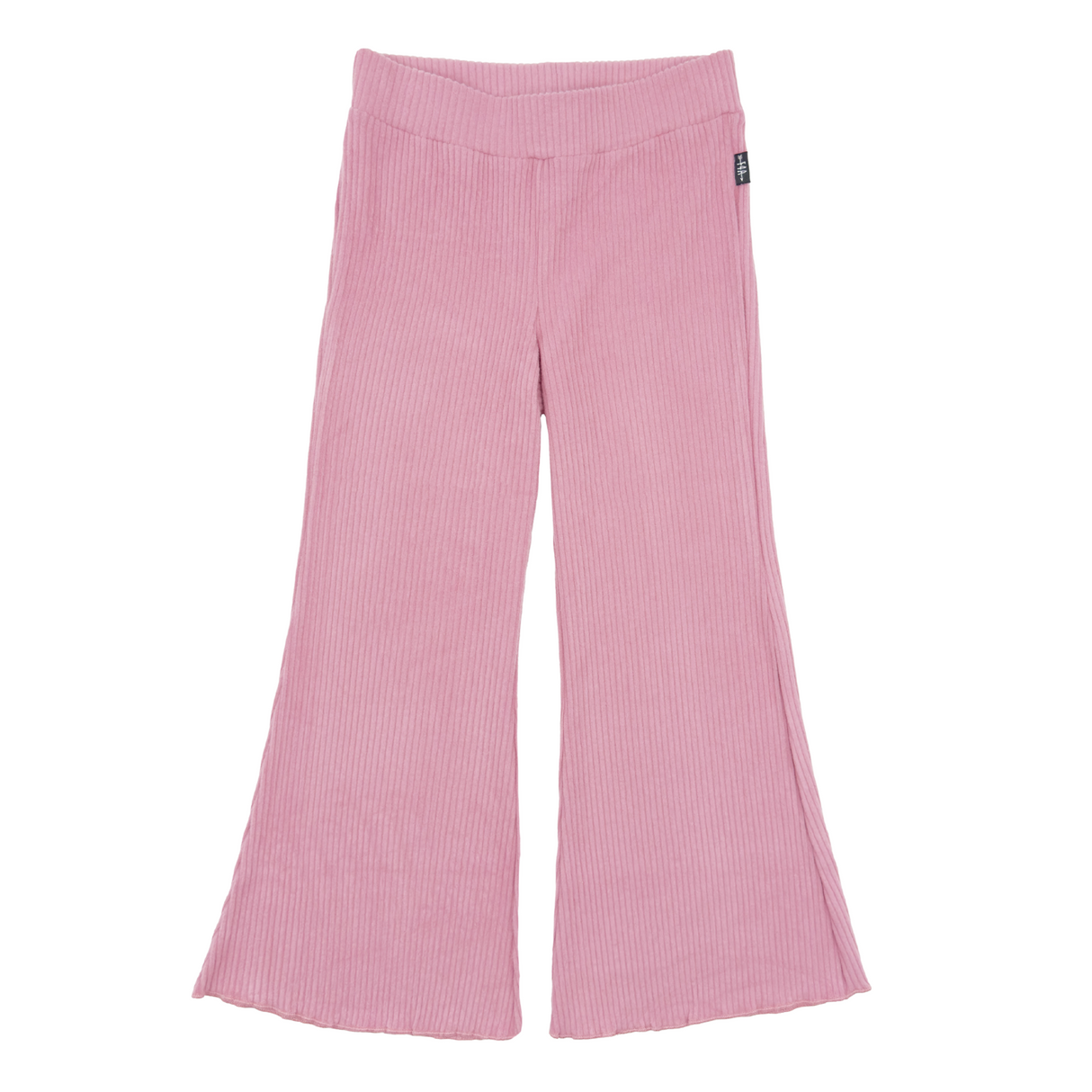 pink bell bottom leggings on a white background