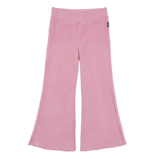 pink bell bottom leggings on a white background