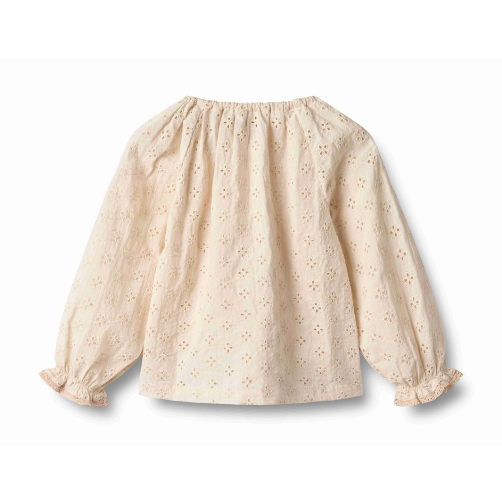 Merle Long Sleeve Blouse in Eggshell