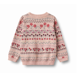 Mikmak Jacquard Pullover in Dim Rose