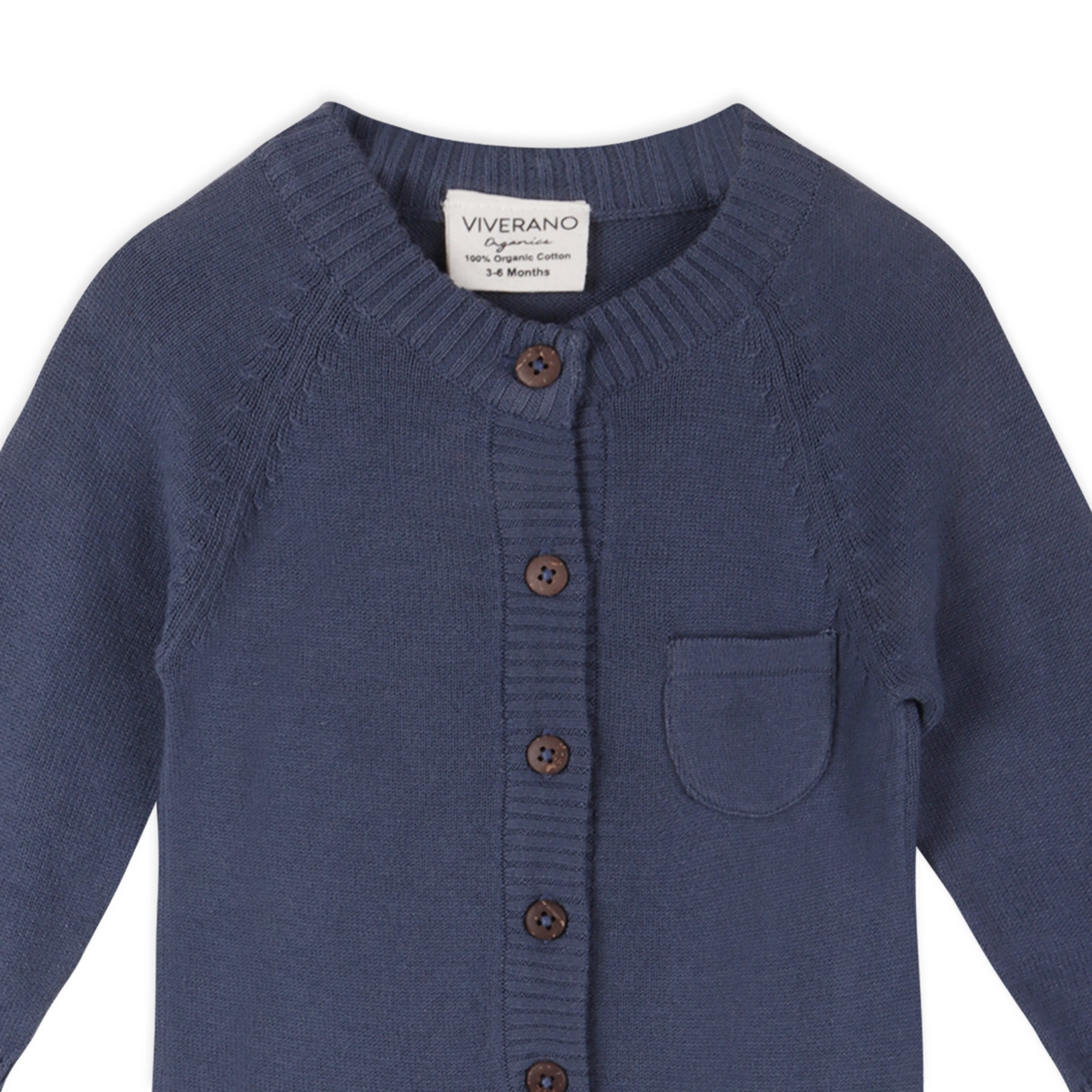 Blue onesie with white background