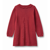 Nannie Long Sleeve Knit Dress in Red Cherry