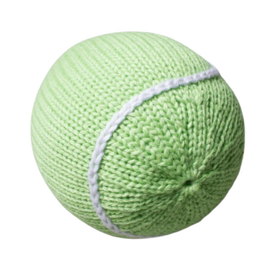 Organic Tennis Ball Rattle Toy
