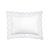 Scalloped Trim Pillow in Lavender
