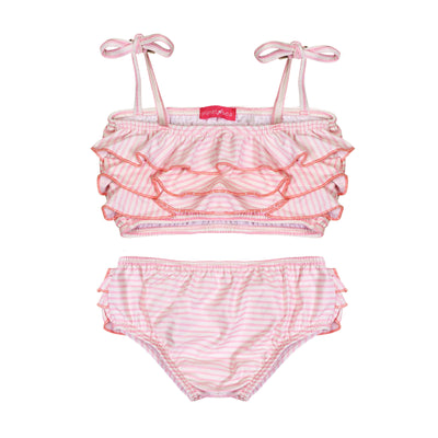 Pink Dream Ruffle Two Piece Swimsuit