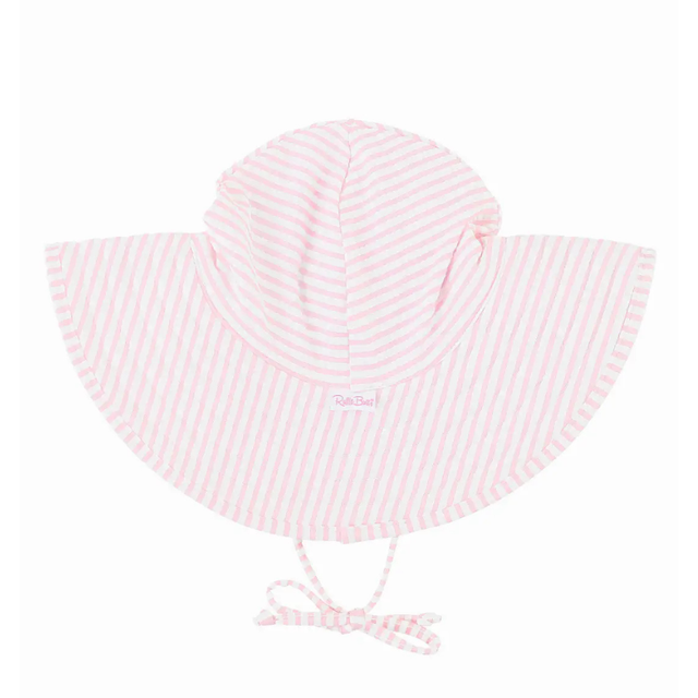 Pink Seersucker Swim Hat