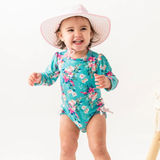 Pink Seersucker Swim Hat