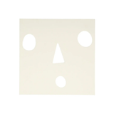 Beige wall plate with three white circular cutouts