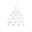 Lavender Love Top-Knot Receiving Hat