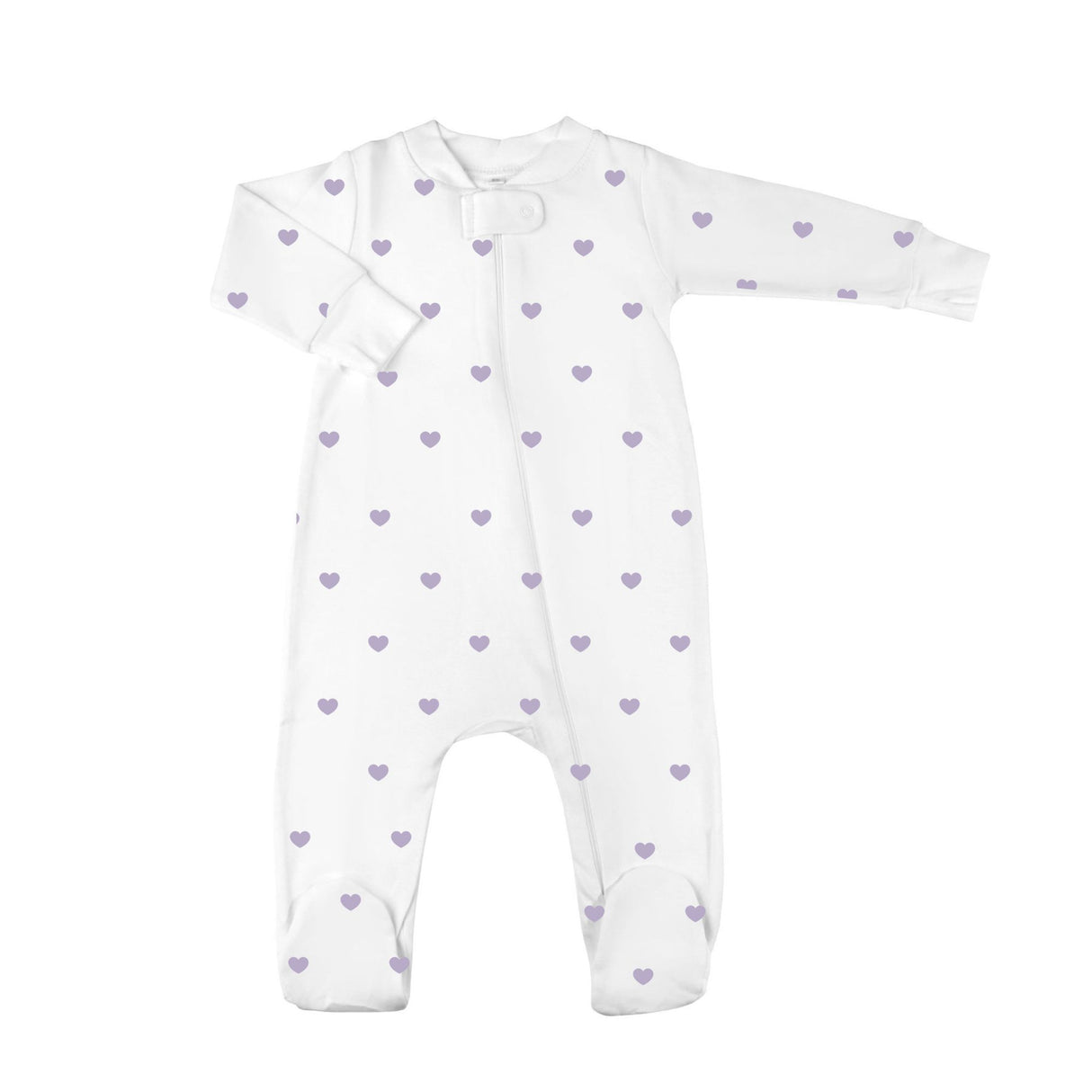 Lavender Love Zipper Romper