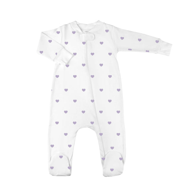 Lavender Love Zipper Romper