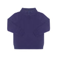 Knit Quarter-Zip Cotton Sweater in Navy