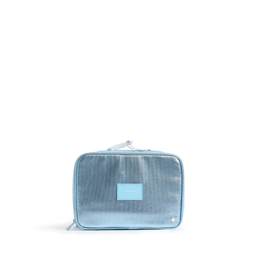 Rodgers Lunch Box in Metallic Blue