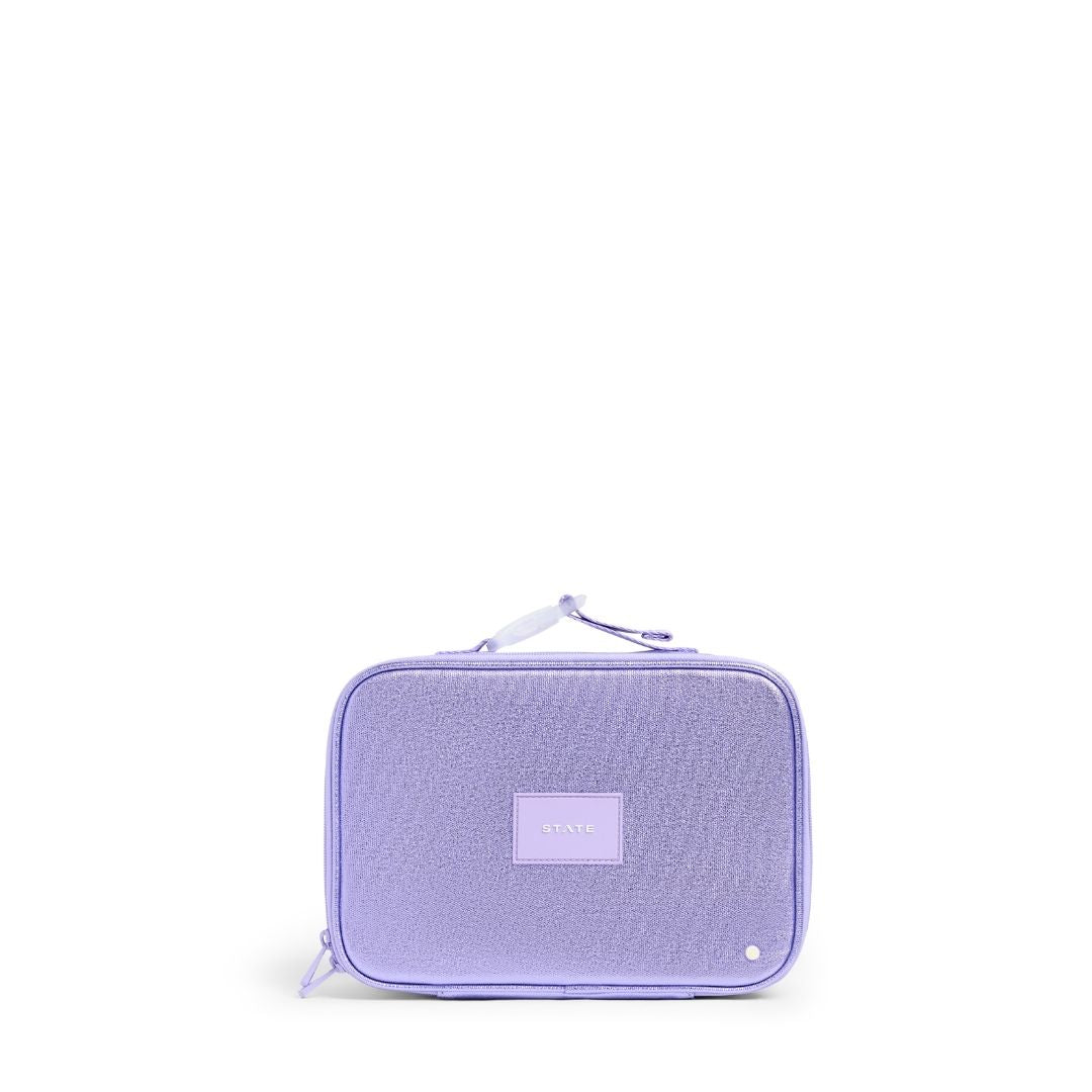 Rodgers Lunch Box in Metallic Lilac