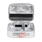 Rodgers Lunch Box in Metallic Pink/Silver