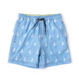 H2O Appearing Embroidered Trunks - Blue Anchor