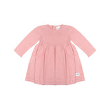 Baby Cozy Knit Dress  in Pink Pearl