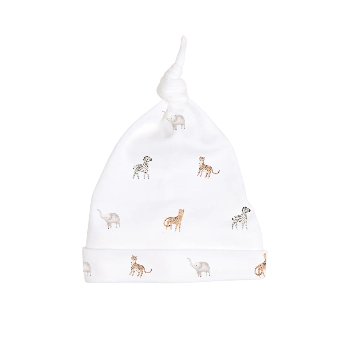 Safari Stroll Top-Knot Receiving Hat