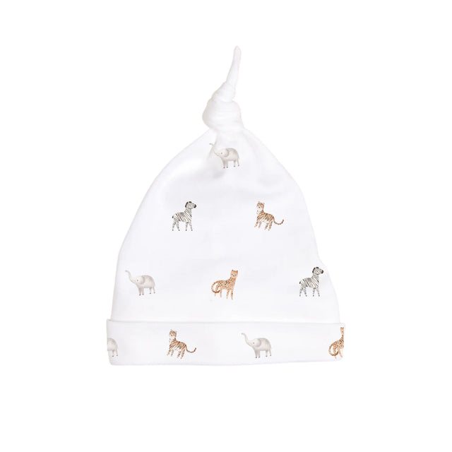 Safari Stroll Top-Knot Receiving Hat