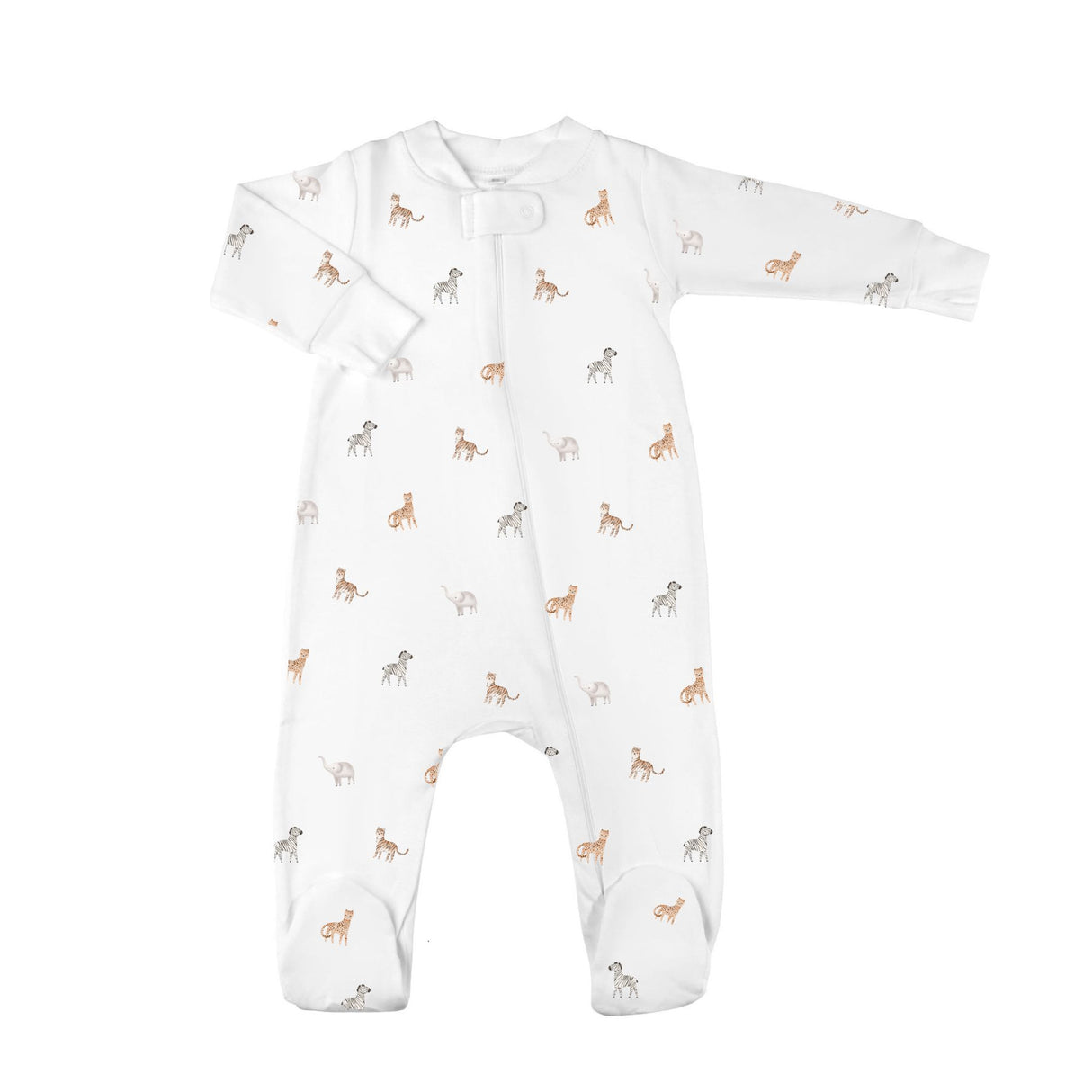 Safari Stroll Zipper Romper