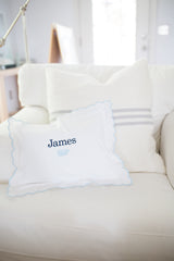 Large Scalloped Pillow in Lavender