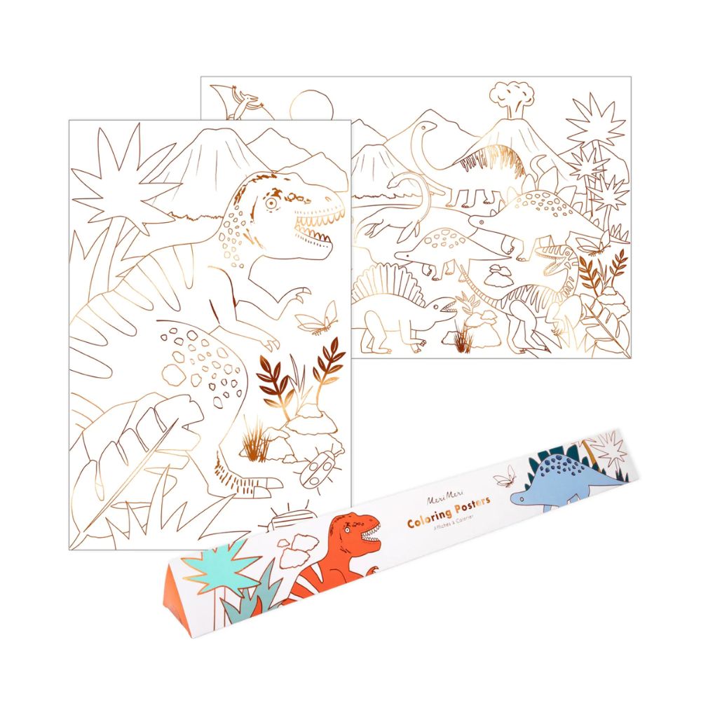 Dinosaur Kingdom Coloring Posters
