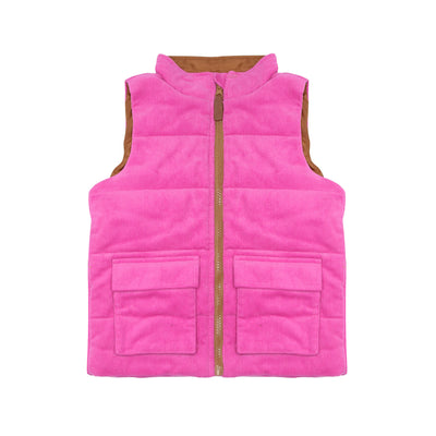 pink corduroy vest