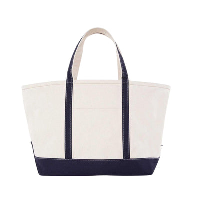 large navy boat tote