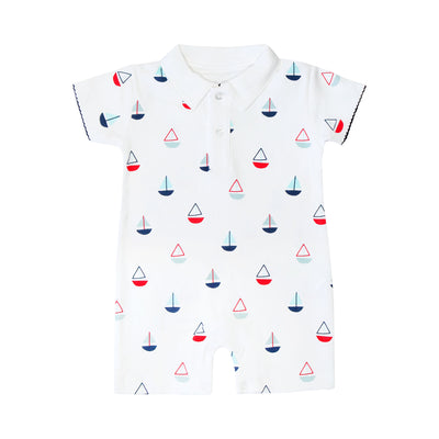 tiny sailor polo romper