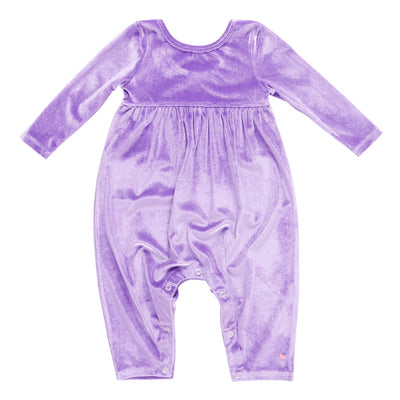 purple velour baby jumper