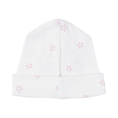 tiny stars receiving hat in pink