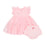 pink organza candy cane dress