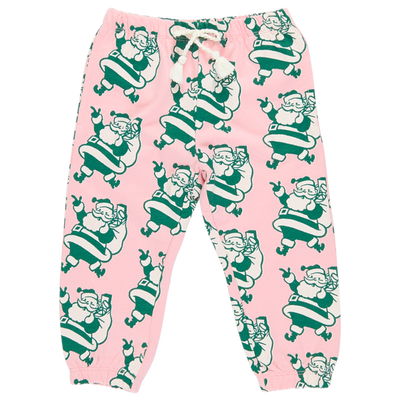 pink santa sweatpants