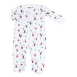 candy cane santa zipper romper