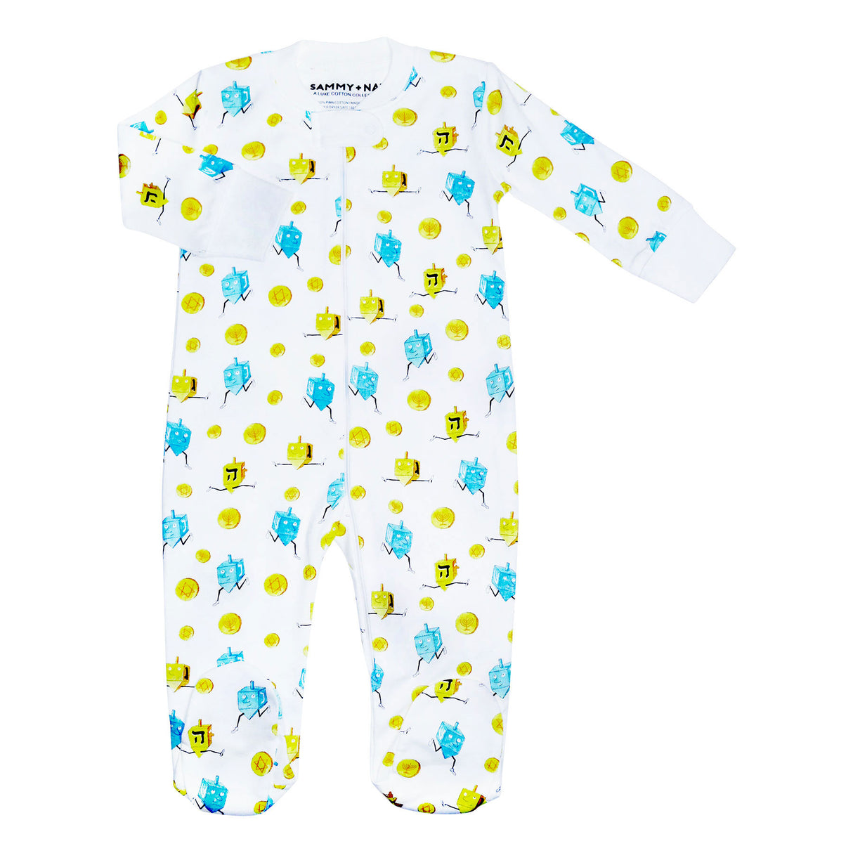 Dancing Dreidel Zipper Romper