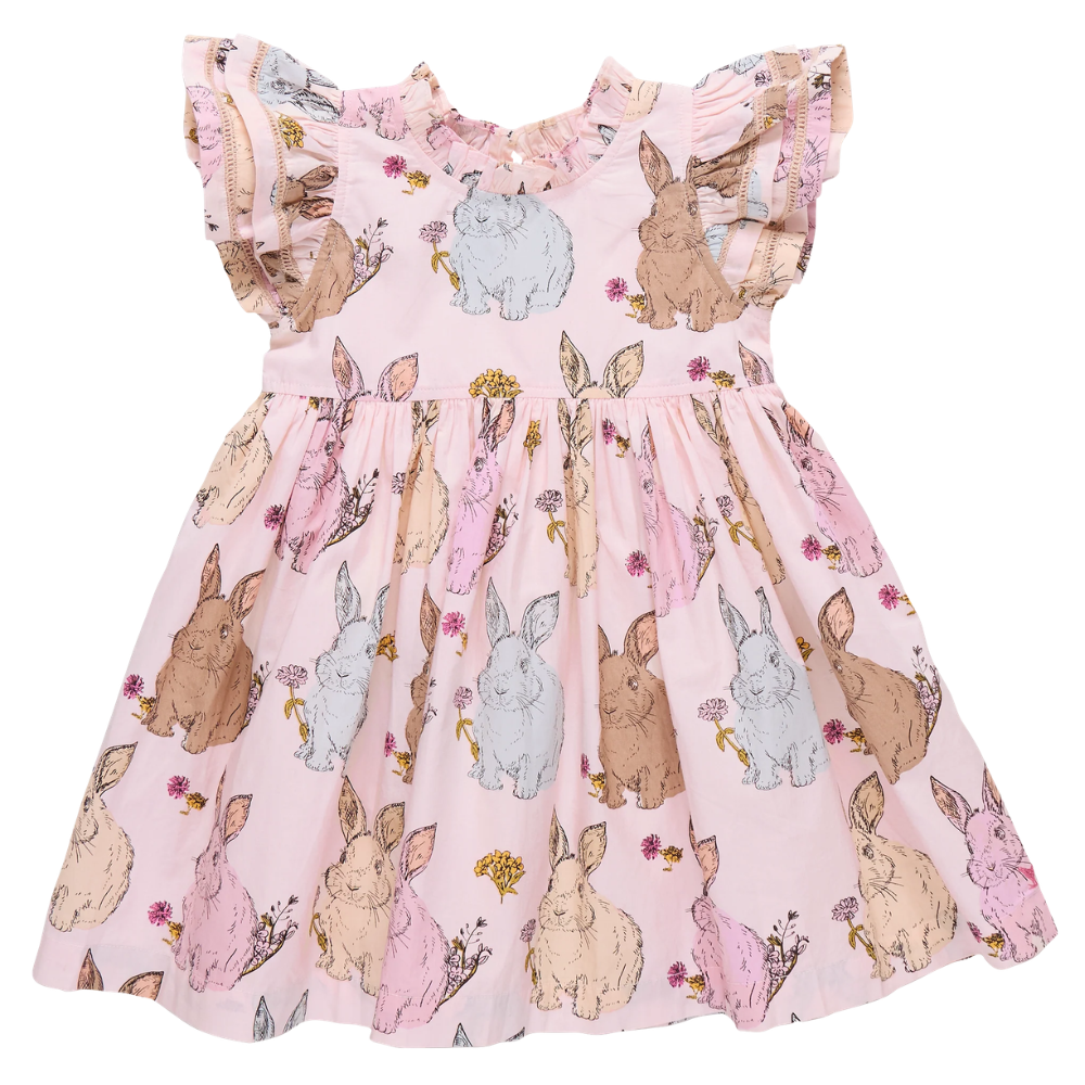 Jennifer Double Ruffle Dress - Vintage Bunnies