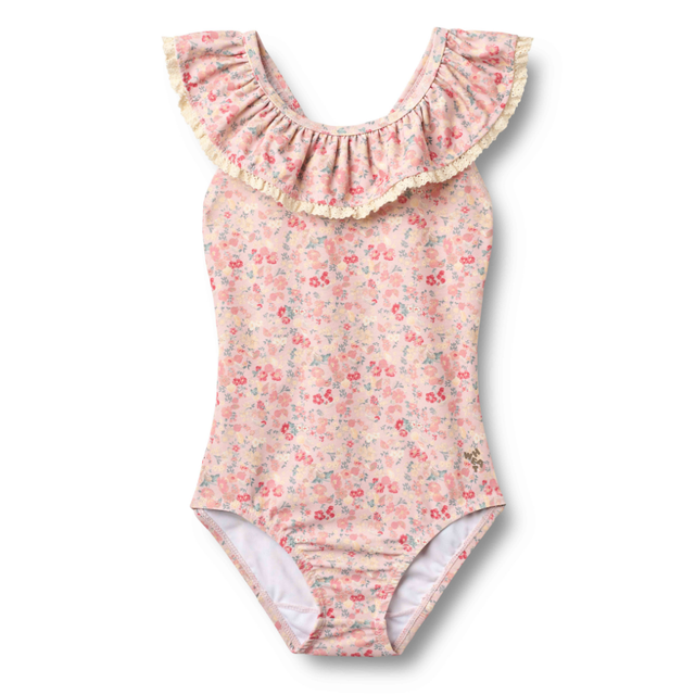 Doris Swimsuit in Powder Flowers And Seashells