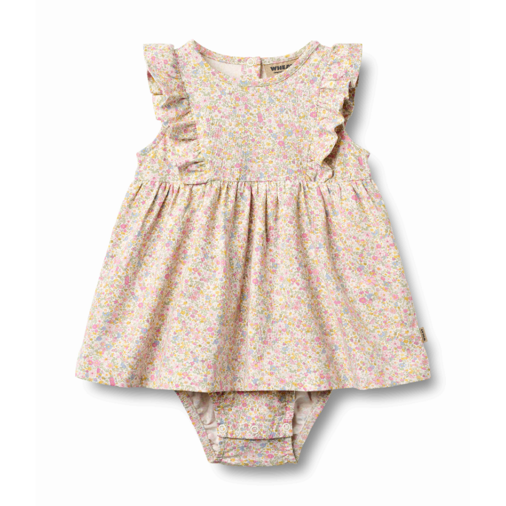 Vianna Jersey Dress in Blush Flower Meadow
