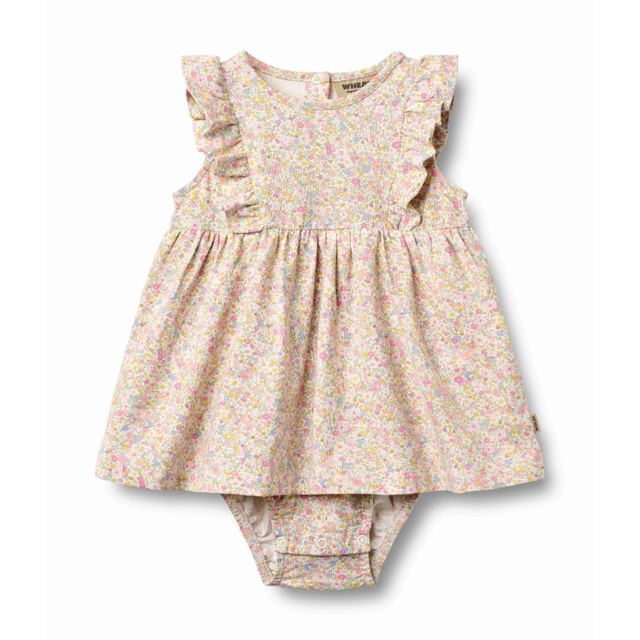 Vianna Jersey Dress in Blush Flower Meadow
