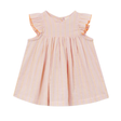 Baby Dress in Rose/Neon Stripe