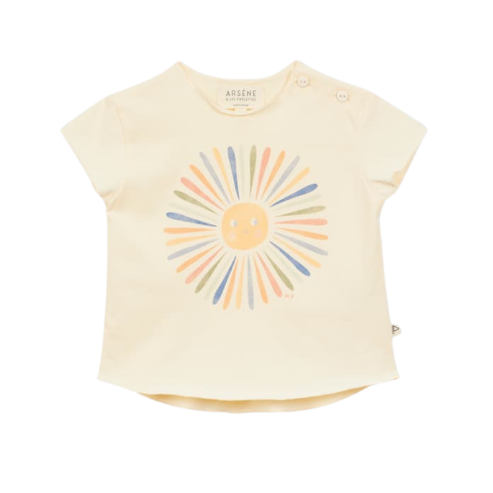 Baby Flower T-Shirt in Ecru