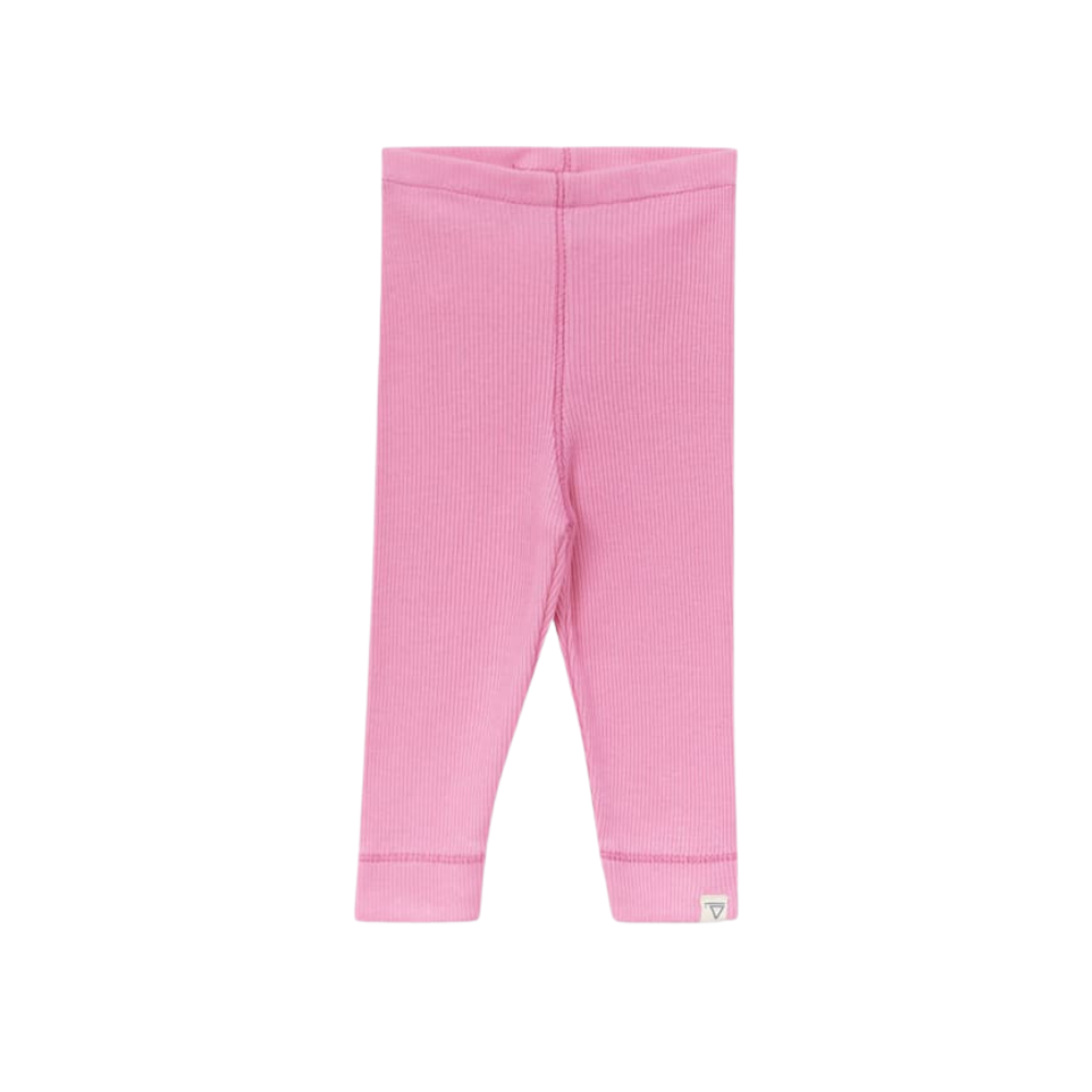 Baby Ribbed Leggings in Rose