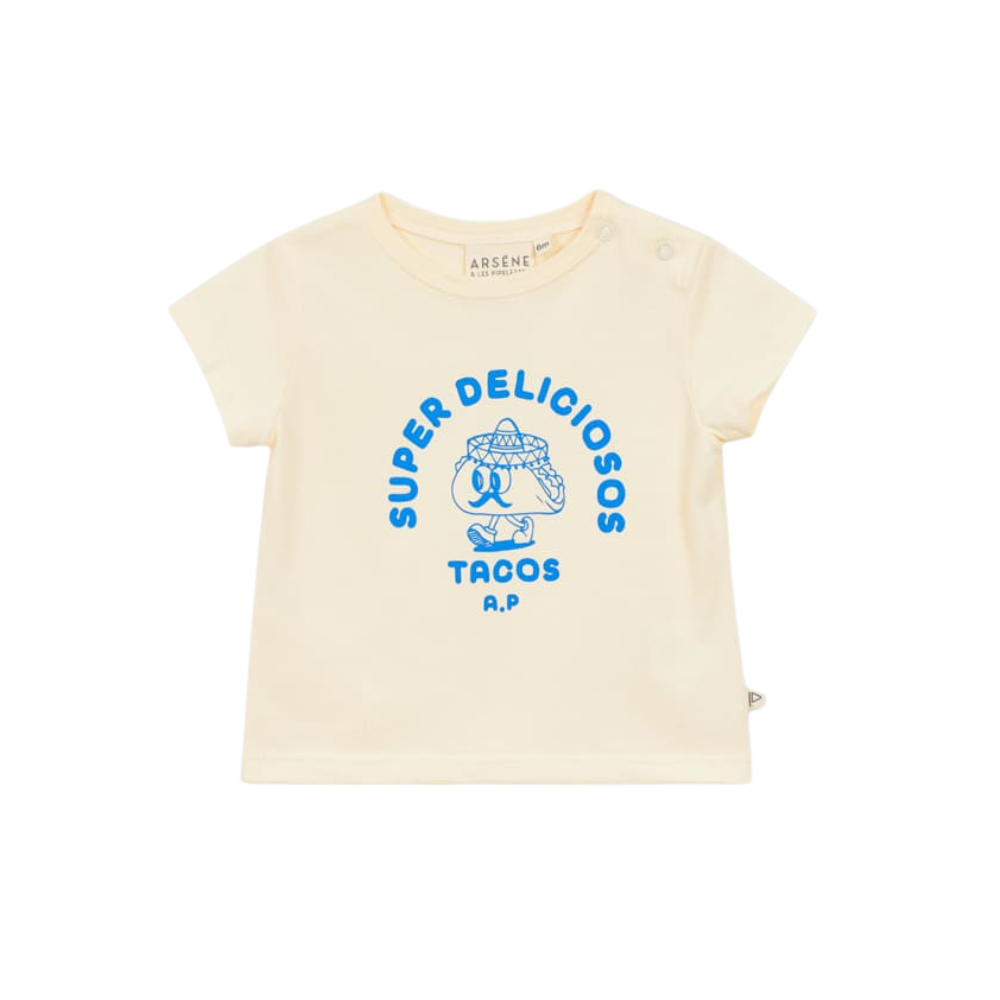 Baby Super Tacos T-Shirt in Cobalt